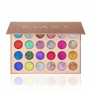 CLEOF Pressed Glitter Eyeshadow Palette 24 Colors